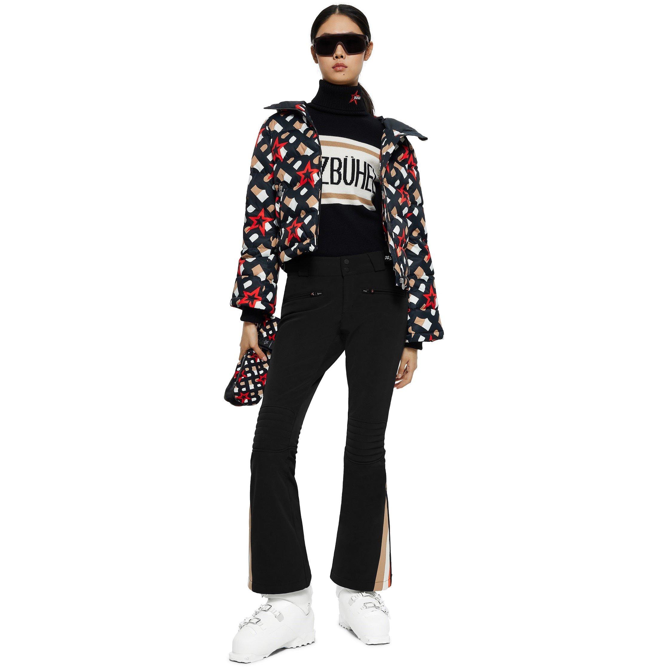 Boss Women's Pm Ski Knitted Crew Neck Jumper - Black - 14 (XL)