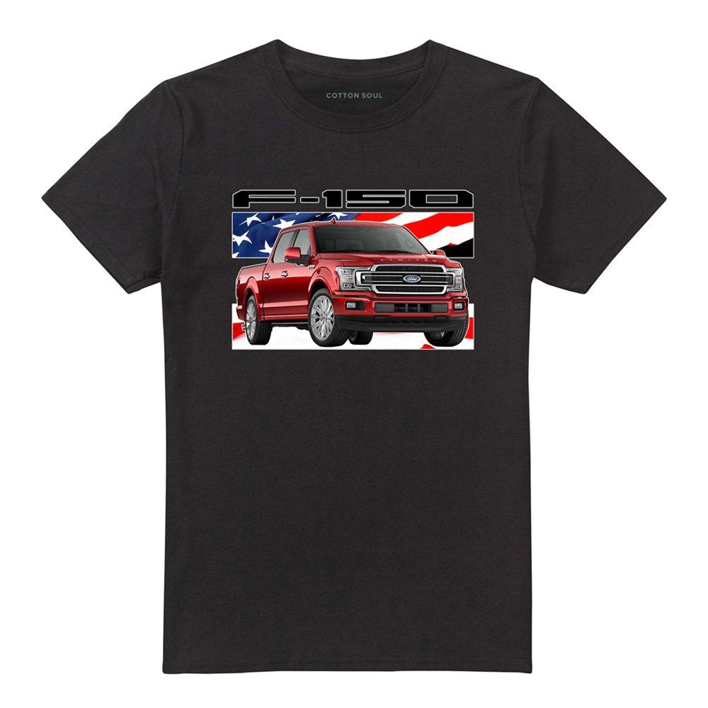 Black - Ford - Ford Trucks F 150 Flag T-Shirt Black - 4