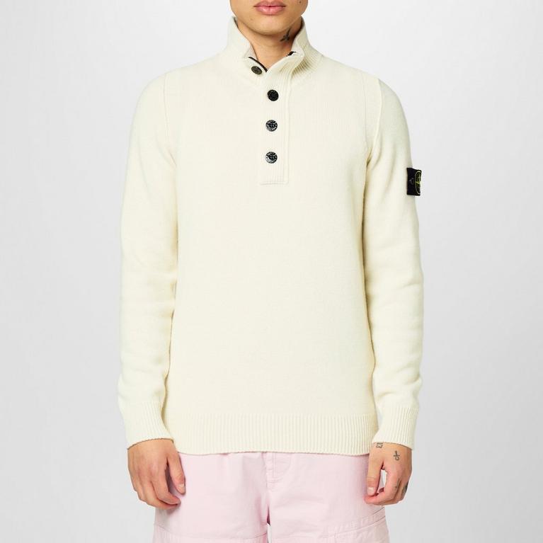 Stone Island | Half Zip Sweater With Buttons | Jumpers Stone Island | Half Zip Sweater With Buttons | Jumpers