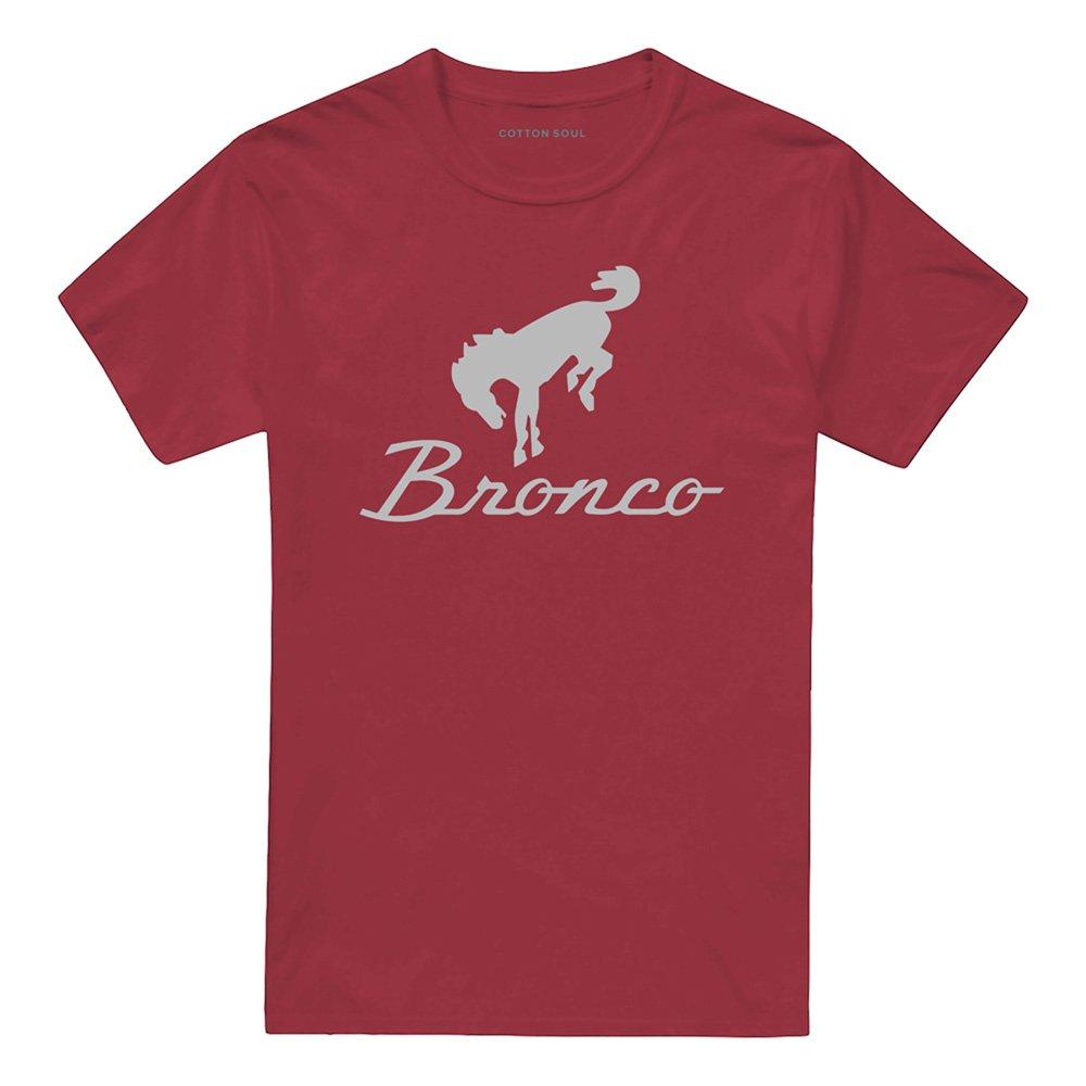 Red - Ford - Ford Bronco Chrome Bronco Logo T-Shirt Cardinal - 4