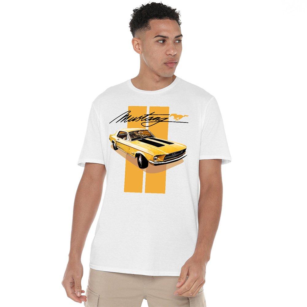 White - Ford - Ford Mustang Stang Stripes T-Shirt White - 1