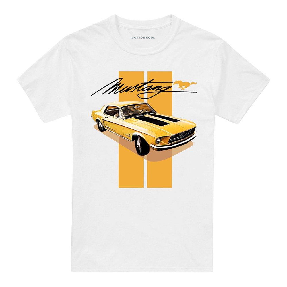 White - Ford - Ford Mustang Stang Stripes T-Shirt White - 4