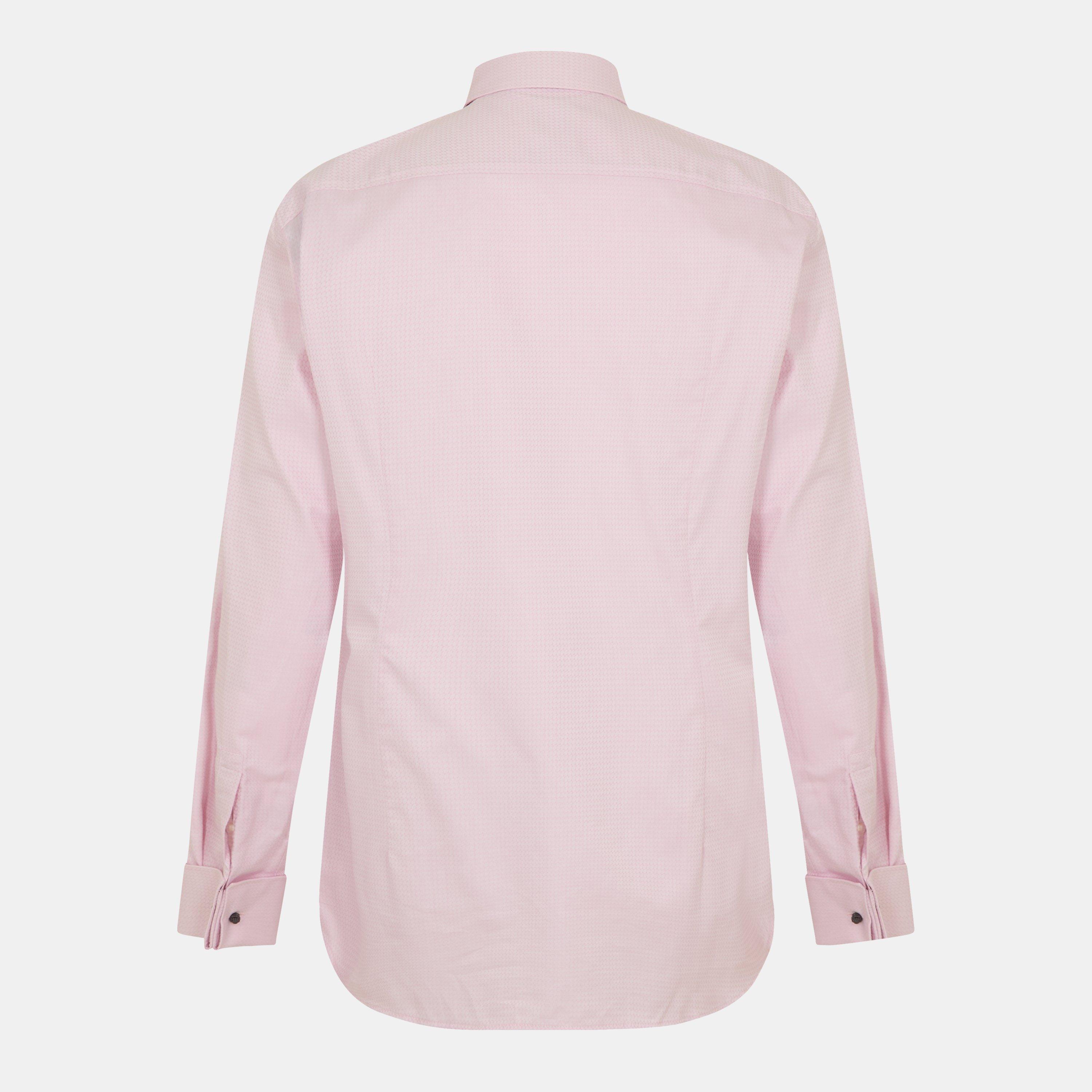 Light/Pink - Boss - Men's H Hank Spread Plain Long-Sleeve Shirt - 2