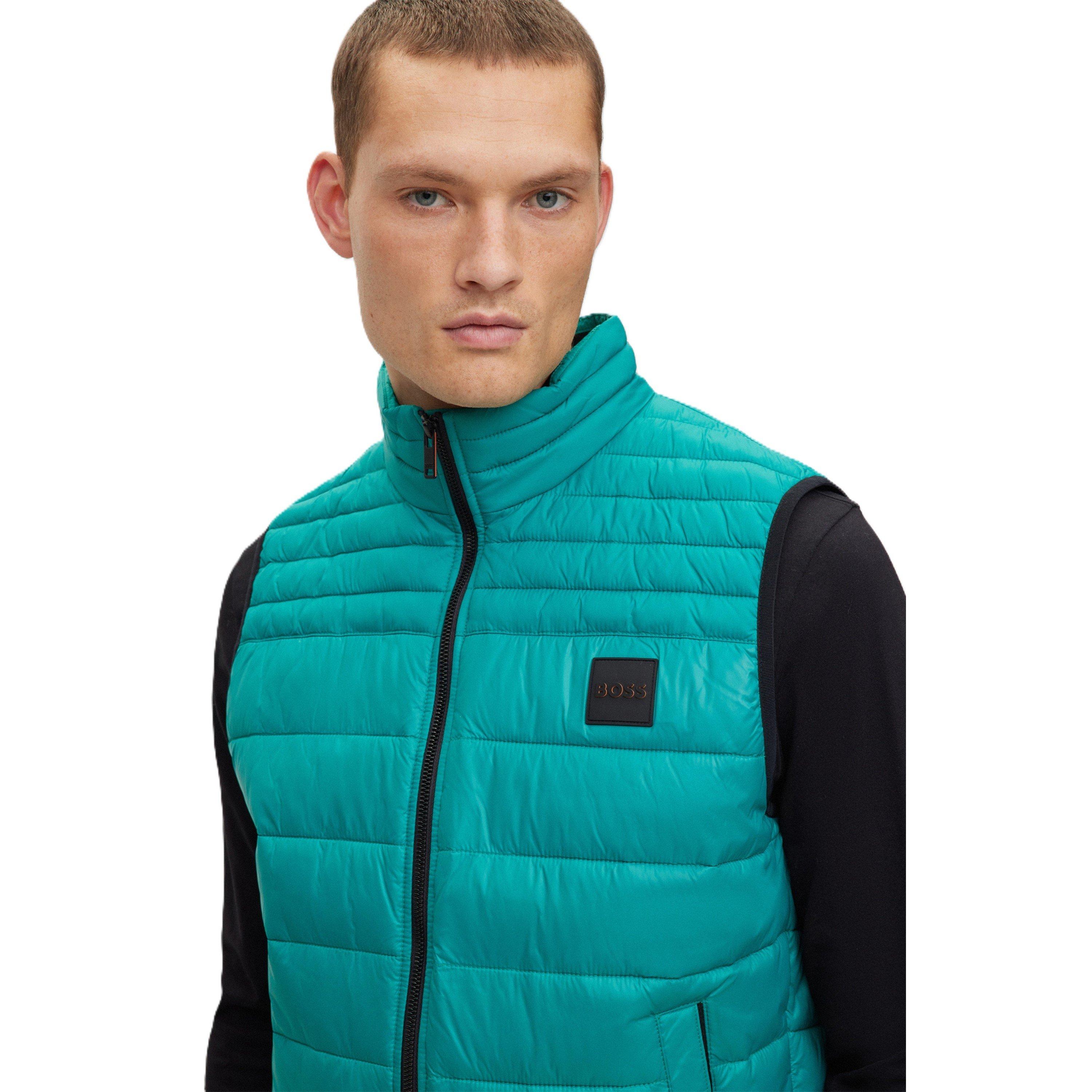 Green - Boss - Men's Odeno Sleeveless Insulated Gilet - 3