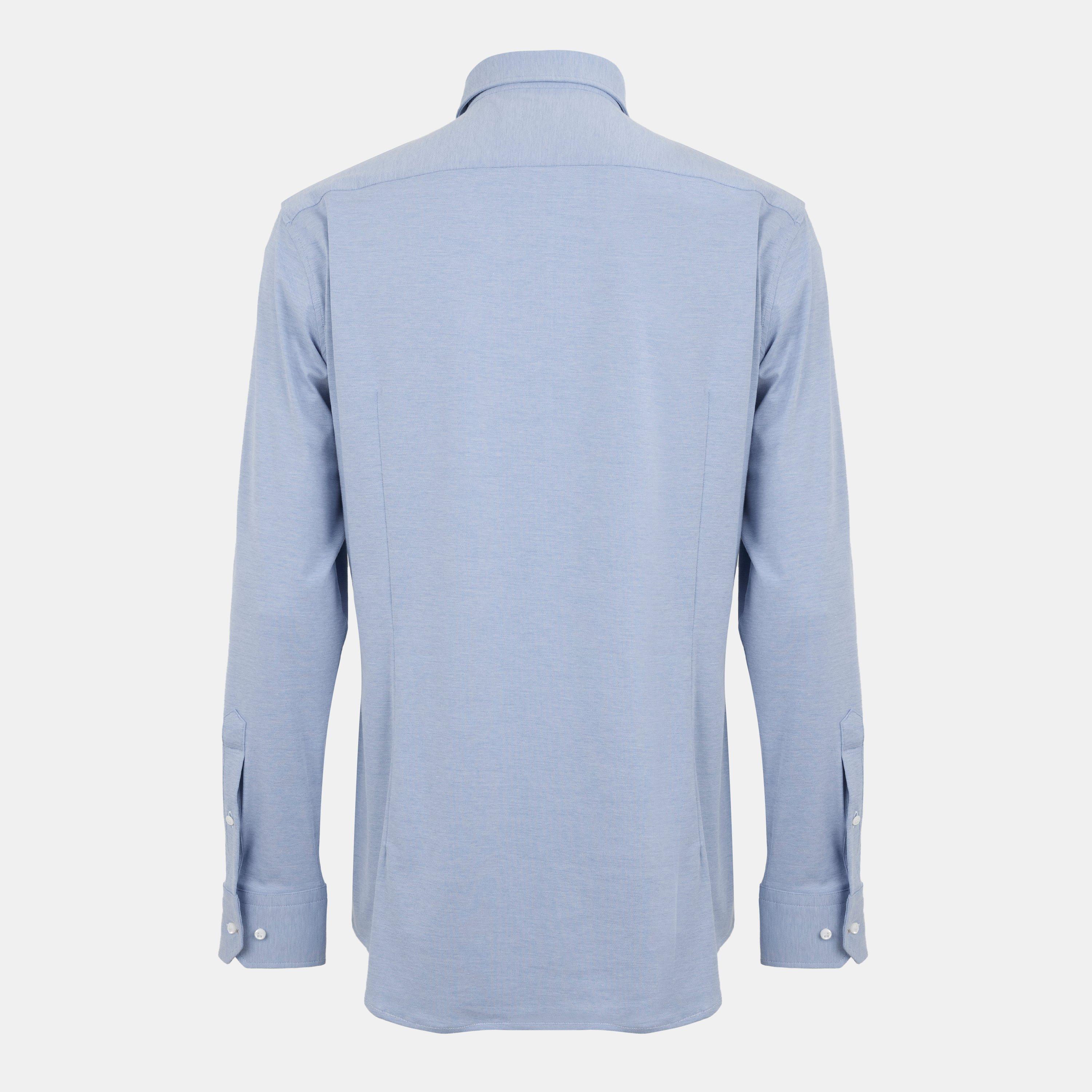 Blue - Boss - Men's Plain Long-Sleeve Shirt - 2