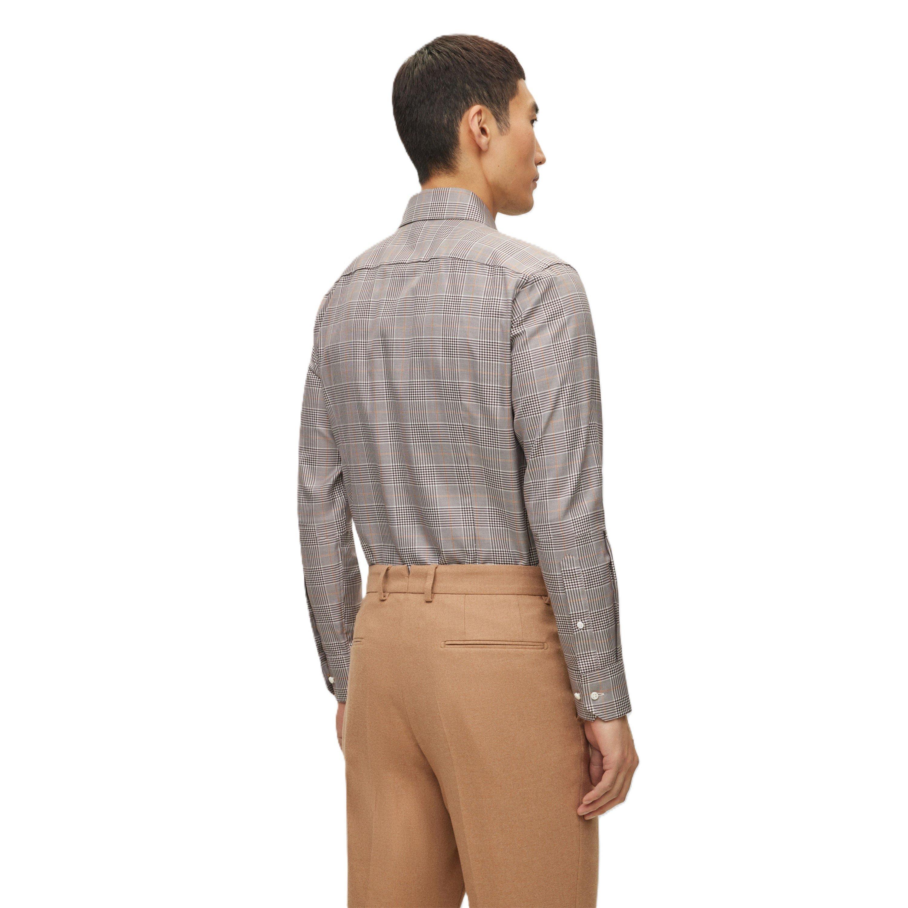 Beige - Boss - Men's Plain Long-Sleeve Shirt - 2