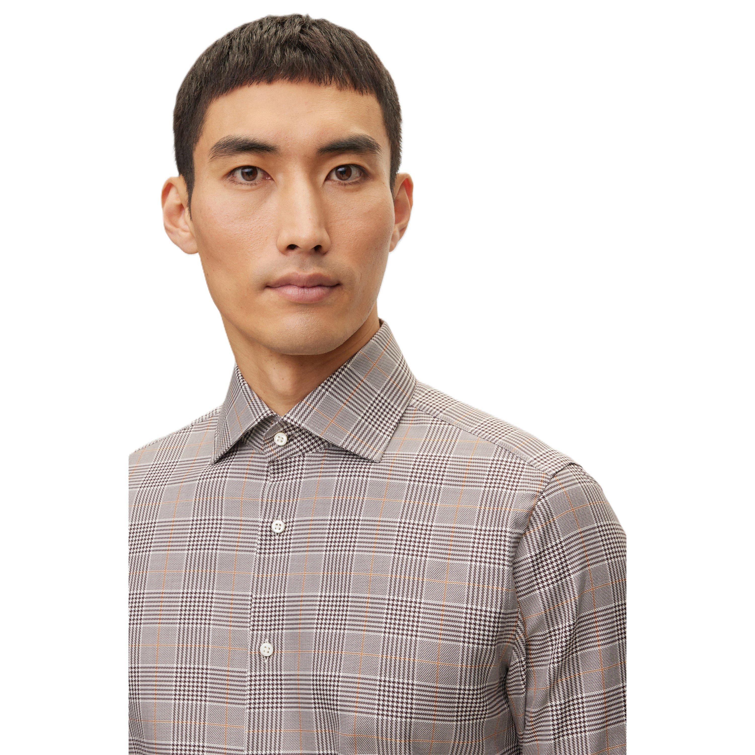 Beige - Boss - Men's Plain Long-Sleeve Shirt - 3