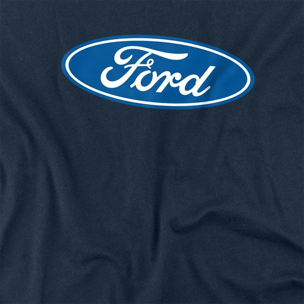 Navy - Ford - Ford Dimensional Logo Long Sleeve T-Shirt Navy - 2