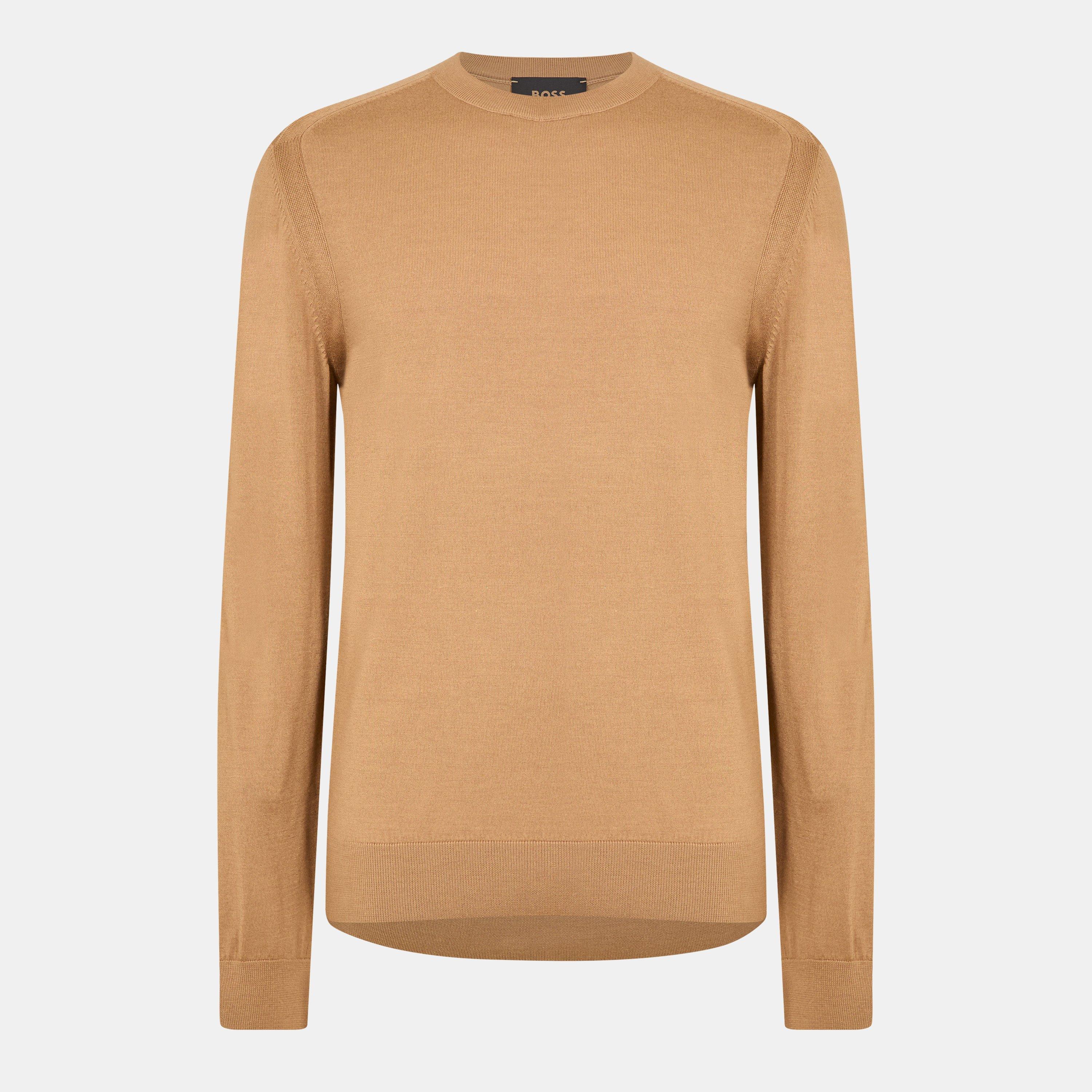 Boss Men's L Overo Crew Neck Jumper - Beige - XL