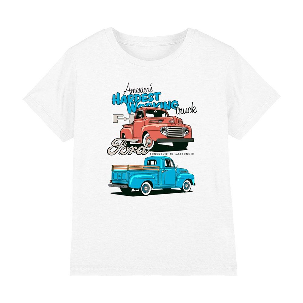 White - Ford - Ford Hardest Working Kids T-Shirt White - 1