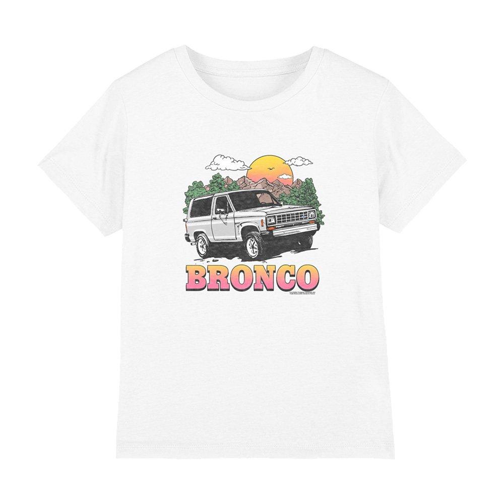 White - Ford - Ford Bronco In The Mountains Kids T-Shirt White - 1