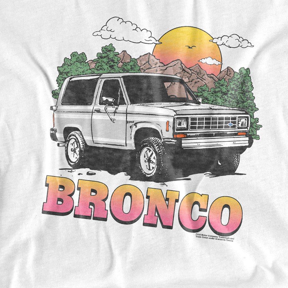 White - Ford - Ford Bronco In The Mountains Kids T-Shirt White - 2