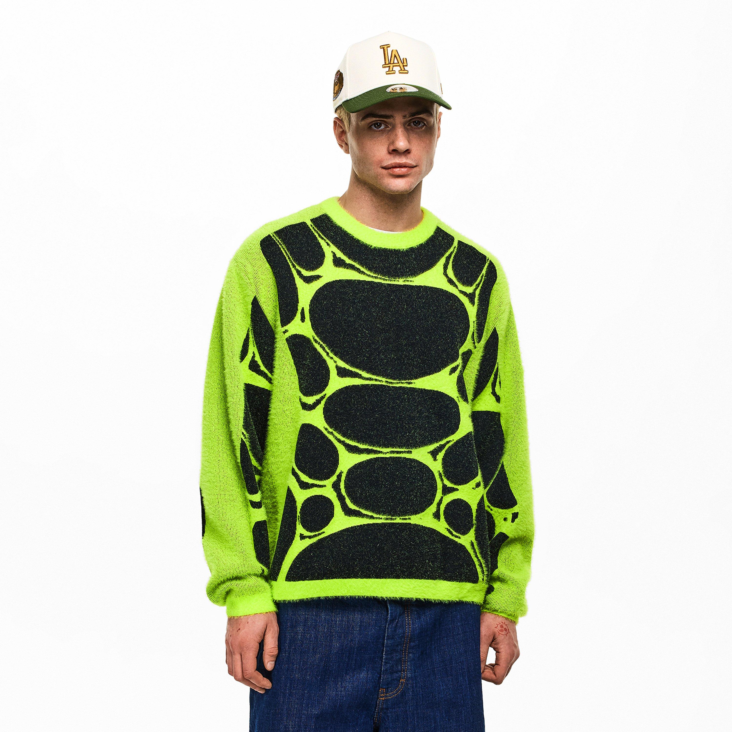 Black/Volt - Nike - Men's Jelly Cage Crew Neck Jumper - 3