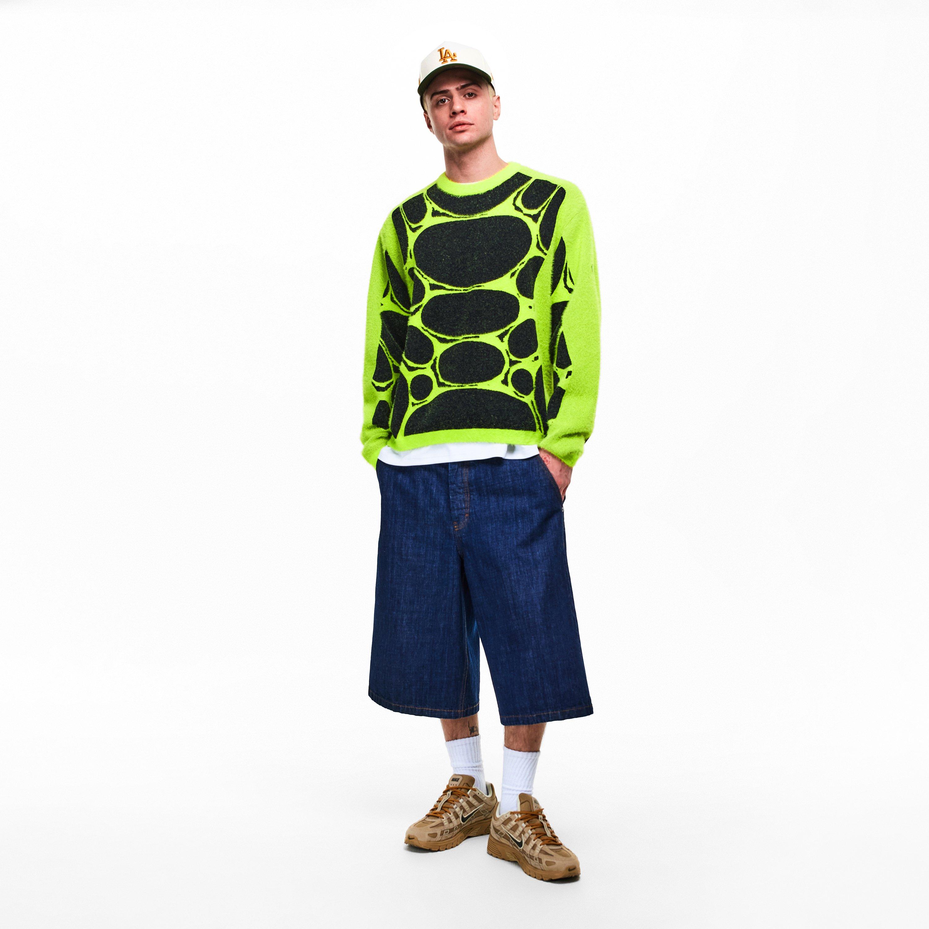 Black/Volt - Nike - Men's Jelly Cage Crew Neck Jumper - 5