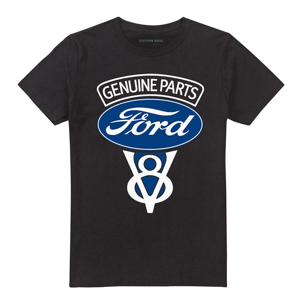 Black - Ford - Ford V8 Genuine Parts T-Shirt Black - 4