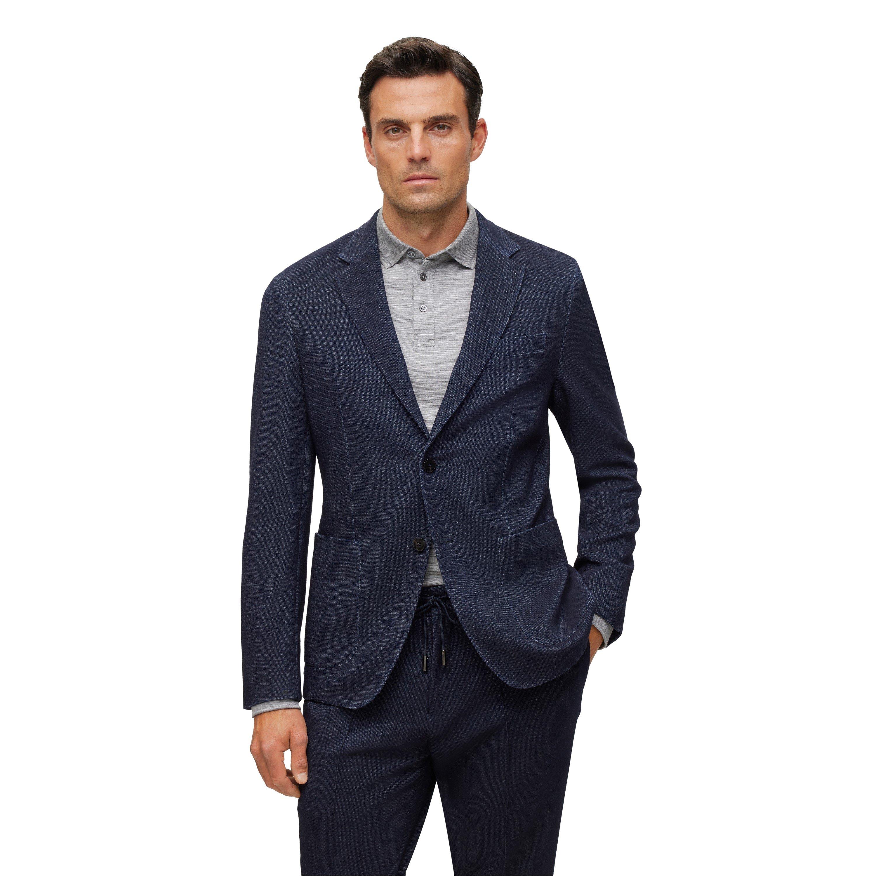Boss Men's Heston Lp Formal Jacket - Blue - 38 (48)