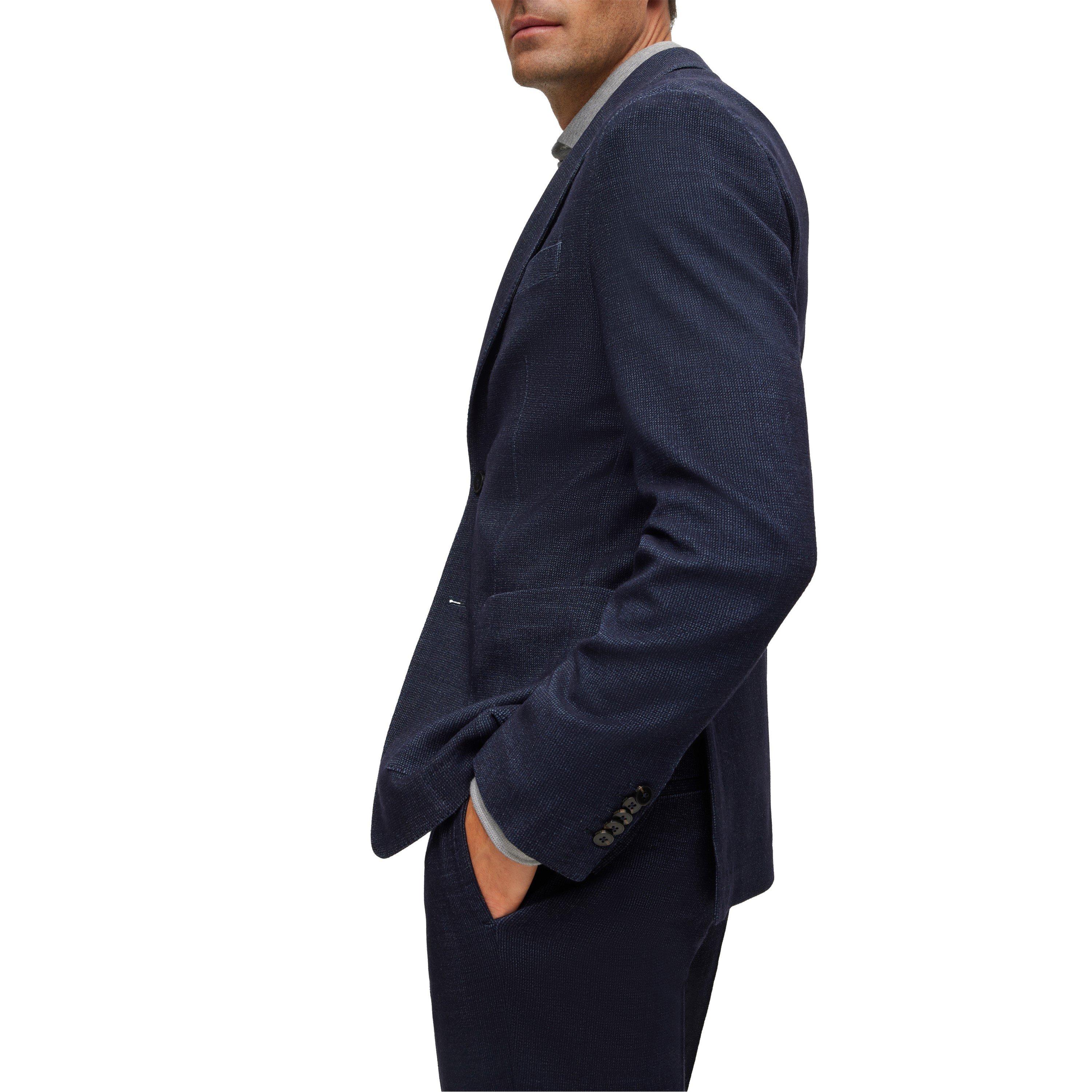 Blue - Boss - Men's Heston Lp Formal Jacket - 3