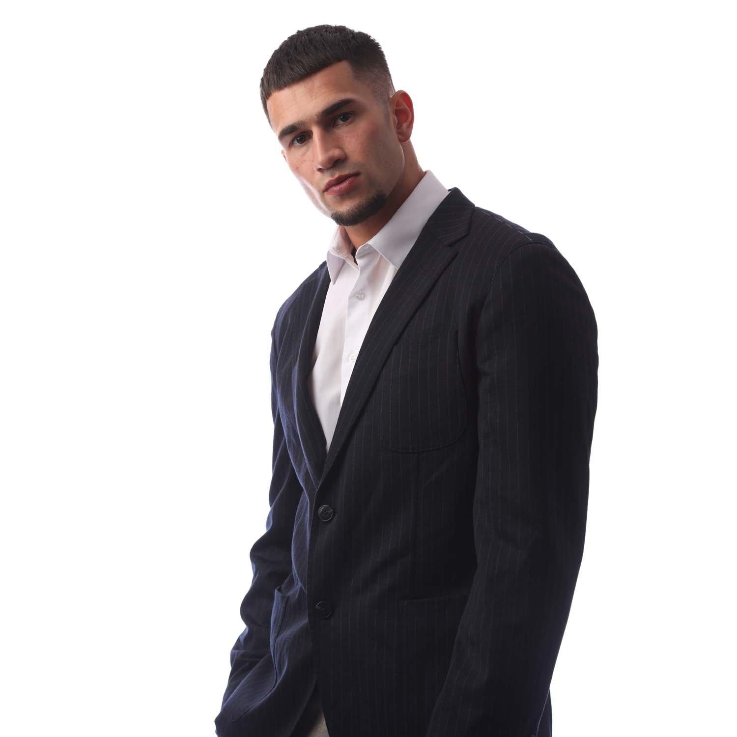 Blue - Boss - Men's L Heston Junior Formal Jacket - 3