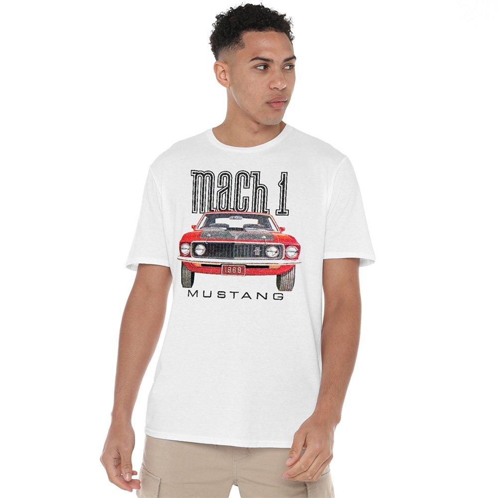 White - Ford - Ford Mustang 69 Mach 1 T-Shirt White - 1