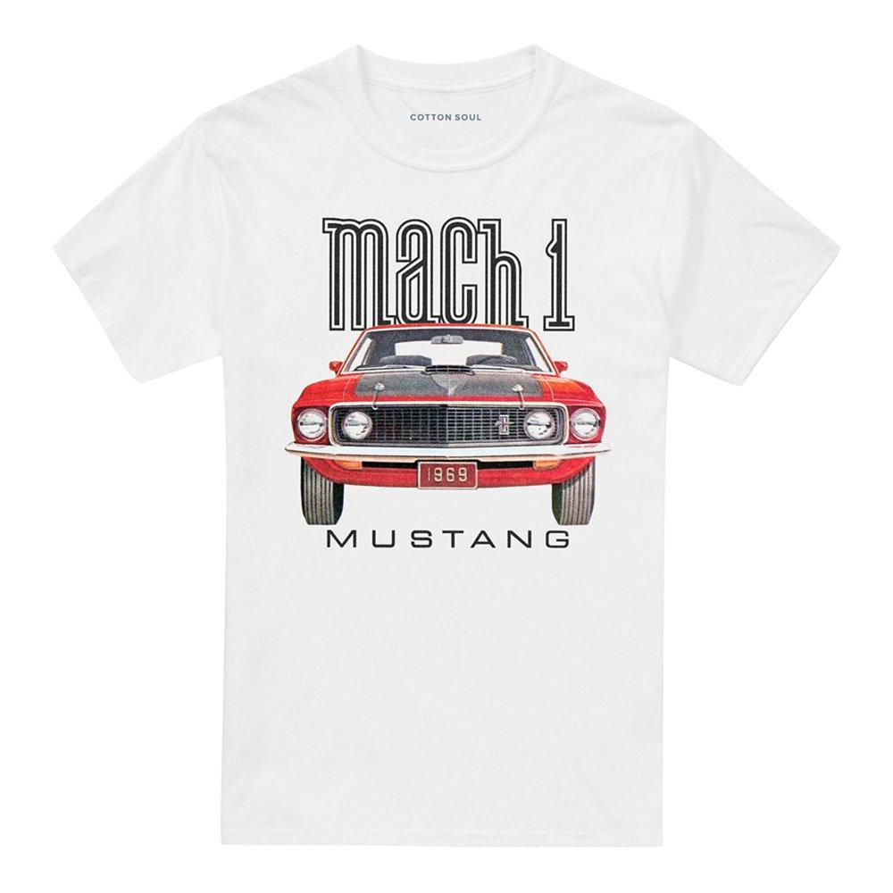 White - Ford - Ford Mustang 69 Mach 1 T-Shirt White - 4