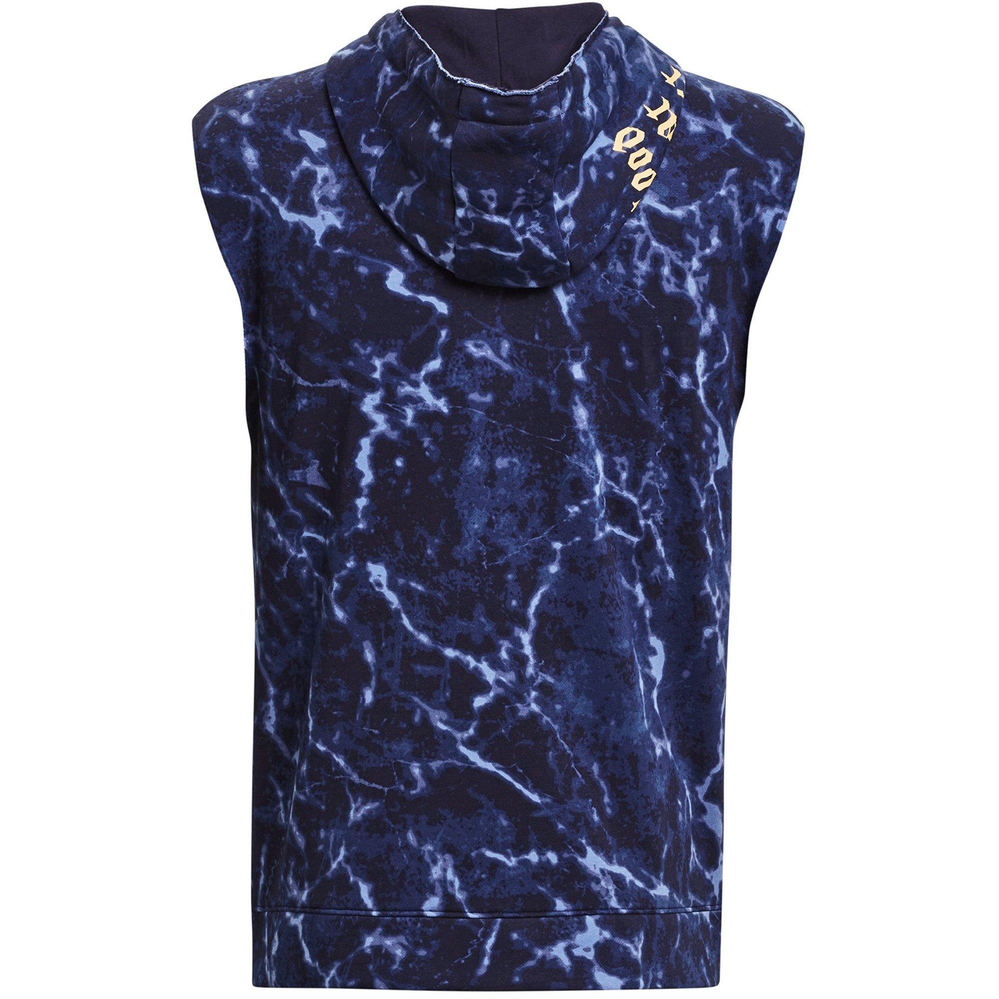 Blue - Under Armour - Rock Rival Sleeveless Zip Hoodie - 6