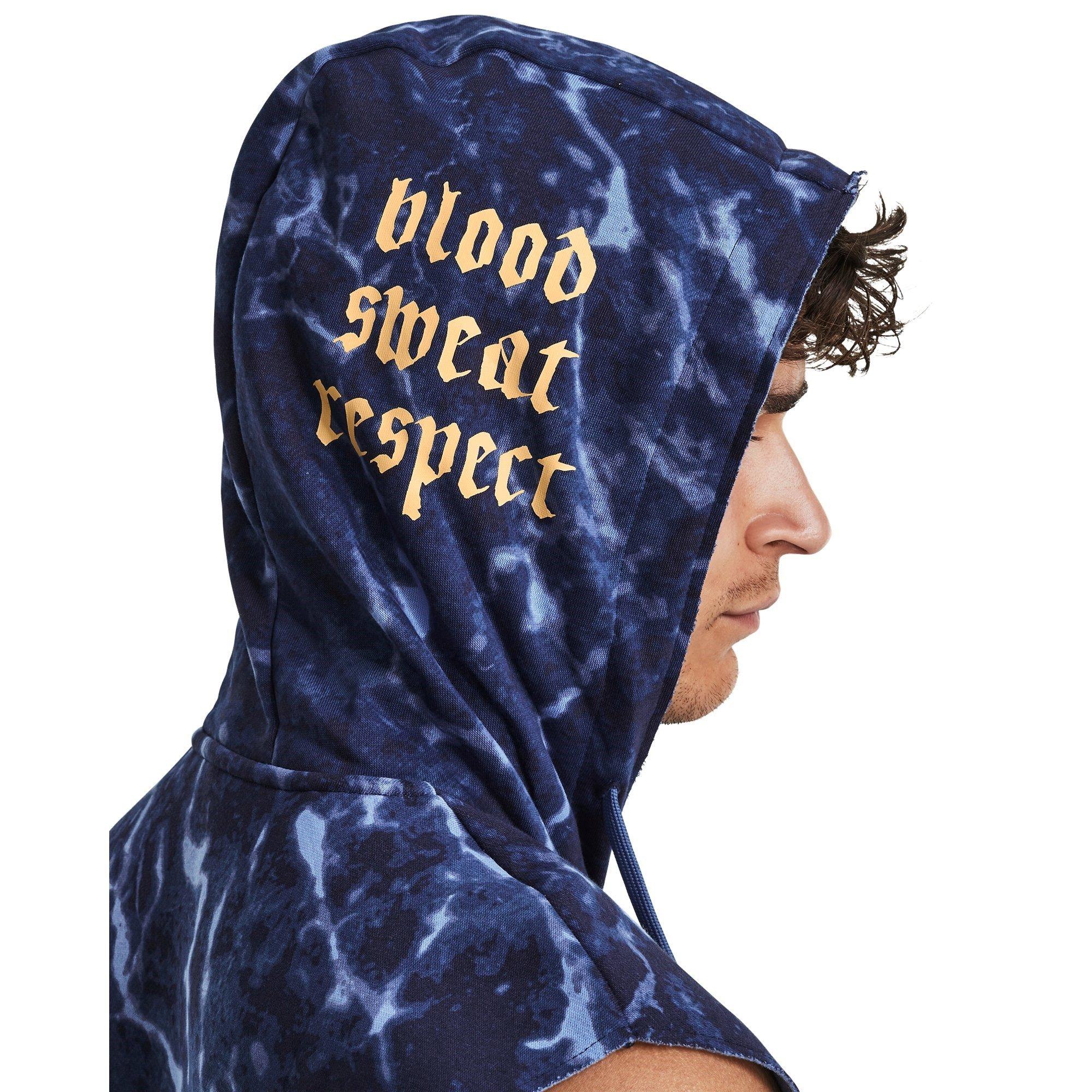 Blue - Under Armour - Rock Rival Sleeveless Zip Hoodie - 5