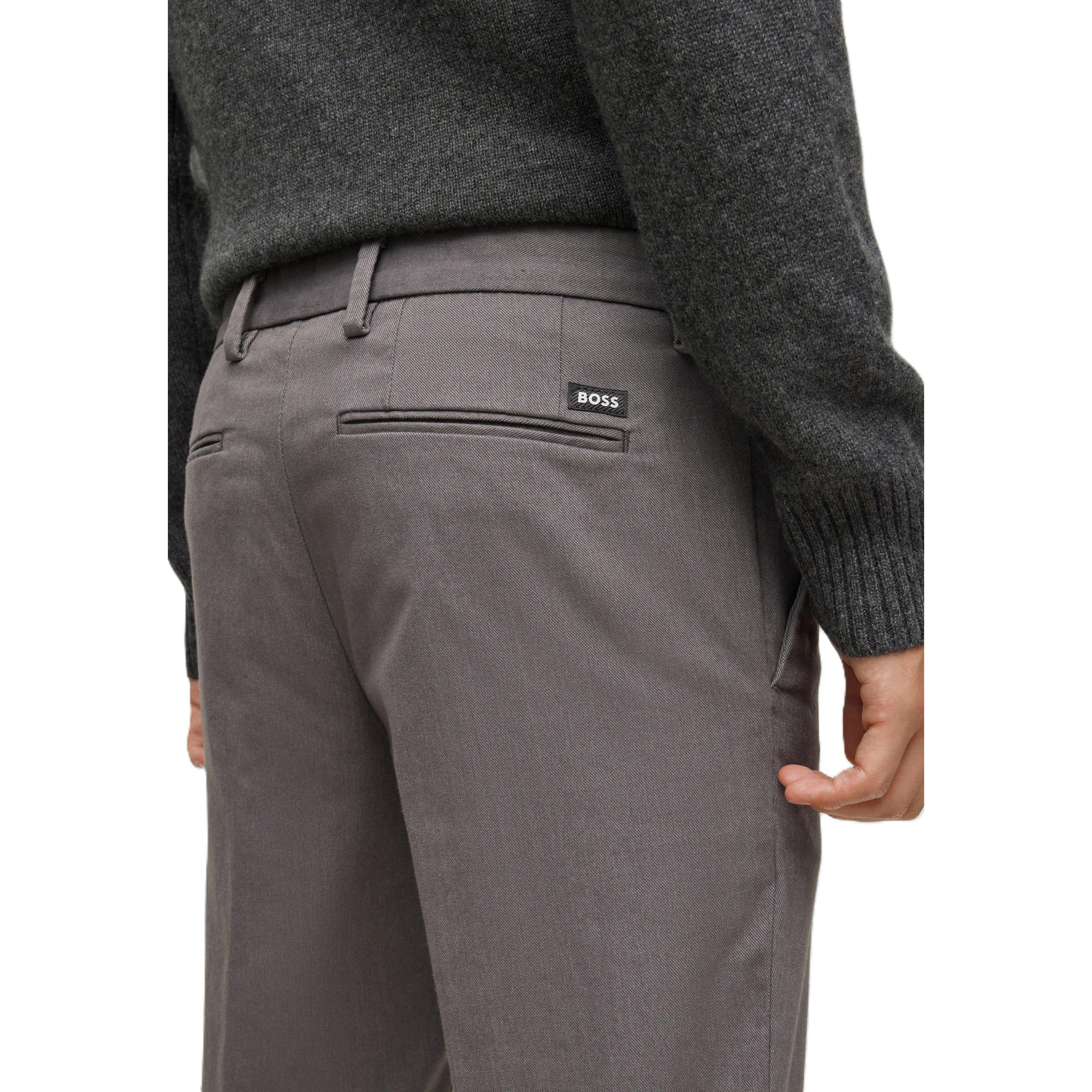 Grey - Boss - Men's Kaito1 Tailored Trousers - 3