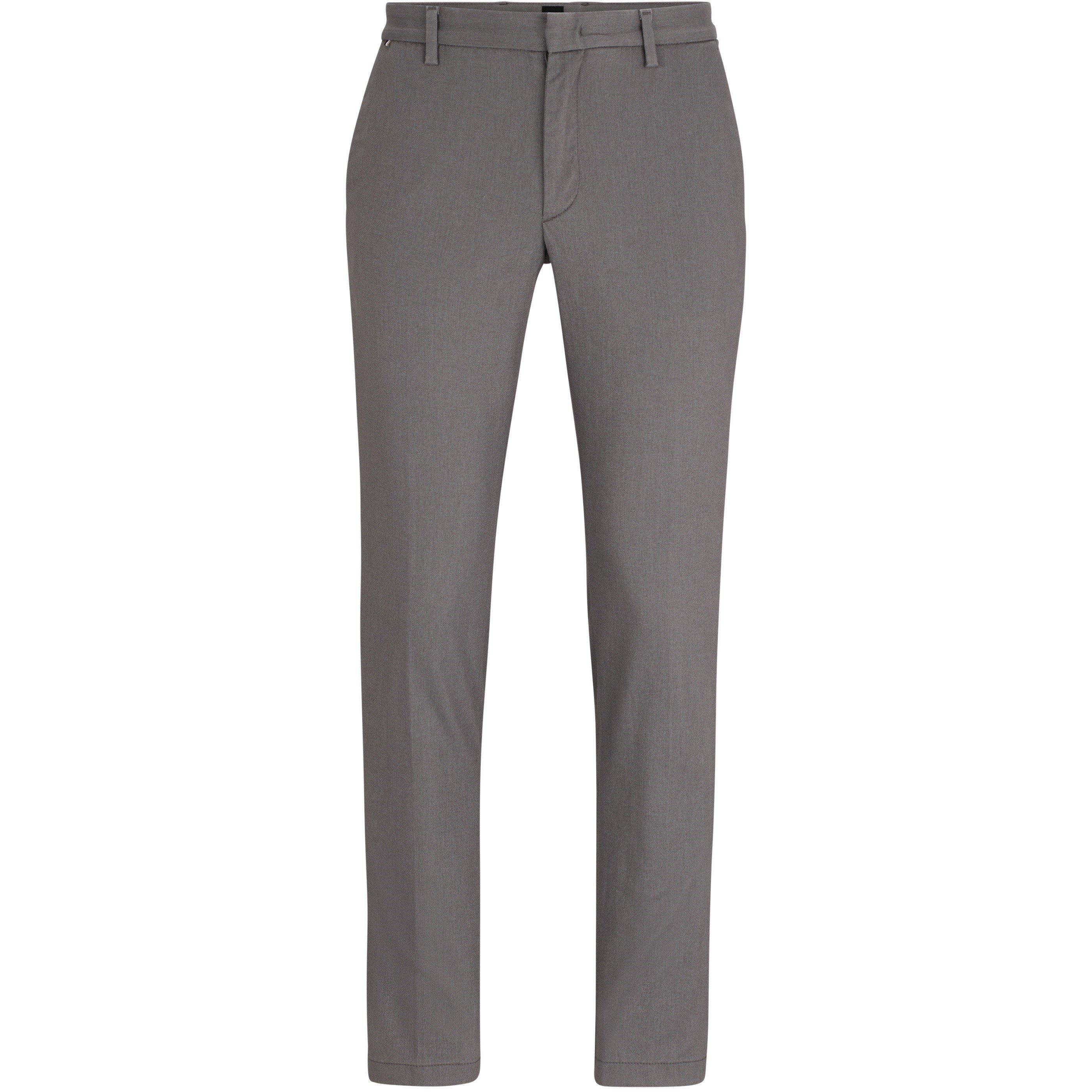 Grey - Boss - Men's Kaito1 Tailored Trousers - 4