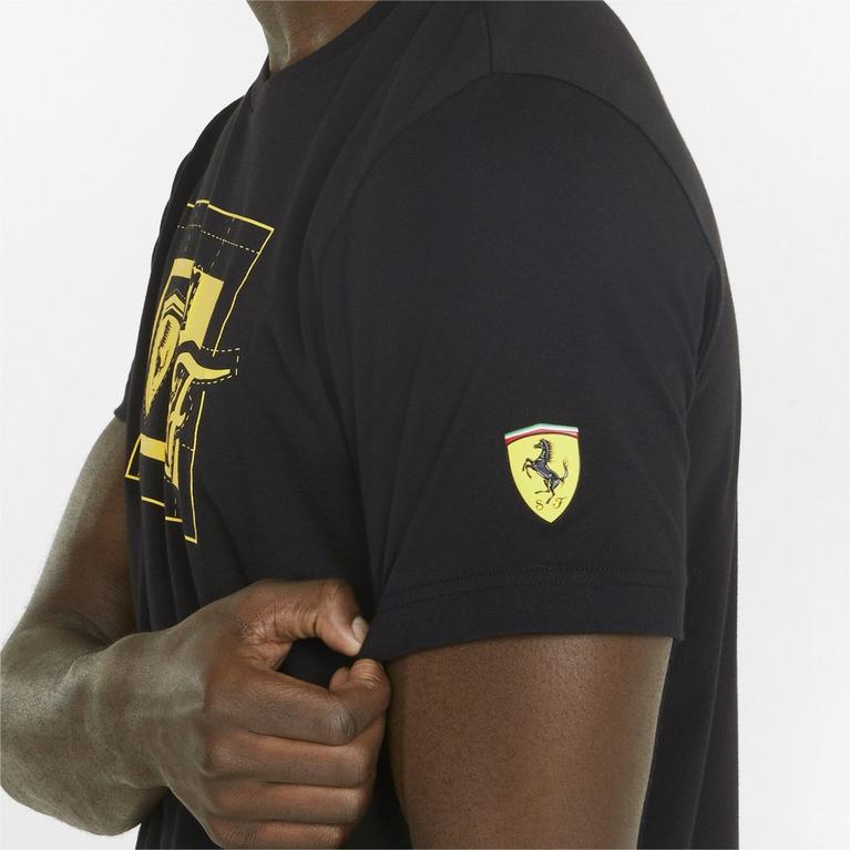 PUMA NOIR - Puma - Ferrari Graphic T-Shirt Mens - 5