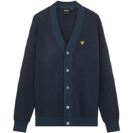 Lyle and Scott Lyle Knitted Hoodie Sn99