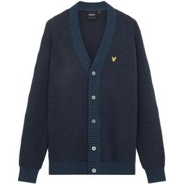 Lyle and Scott Birdseye Cardig Sn99