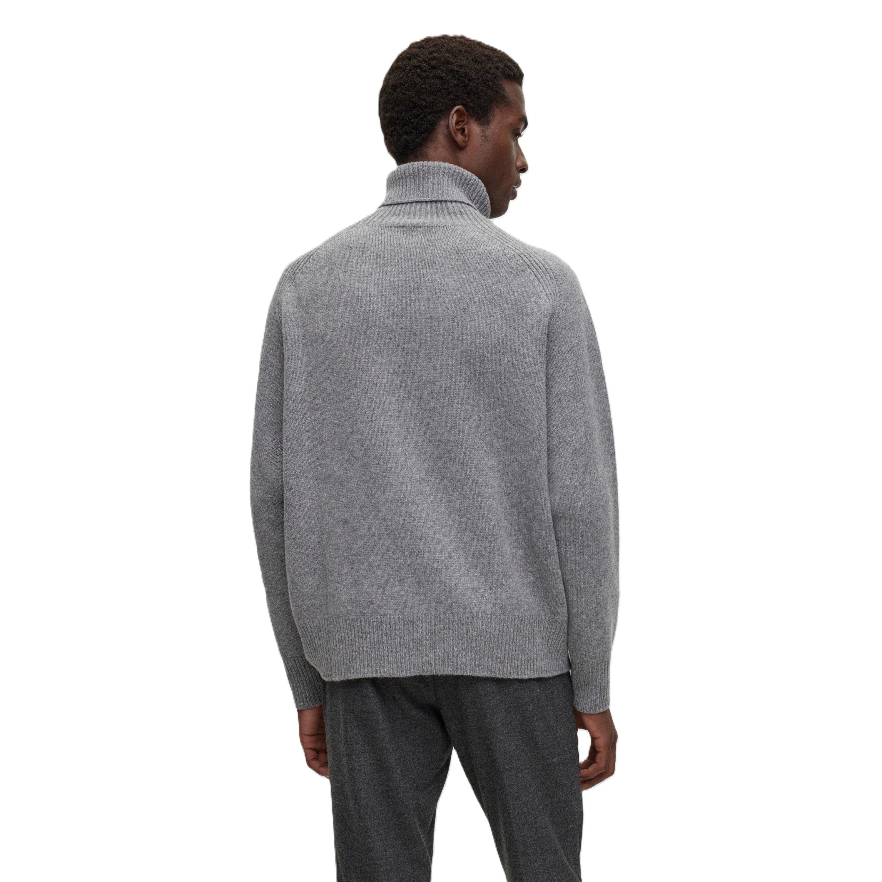 Grey - Boss - Men's Milione Crew Neck Jumper - 2