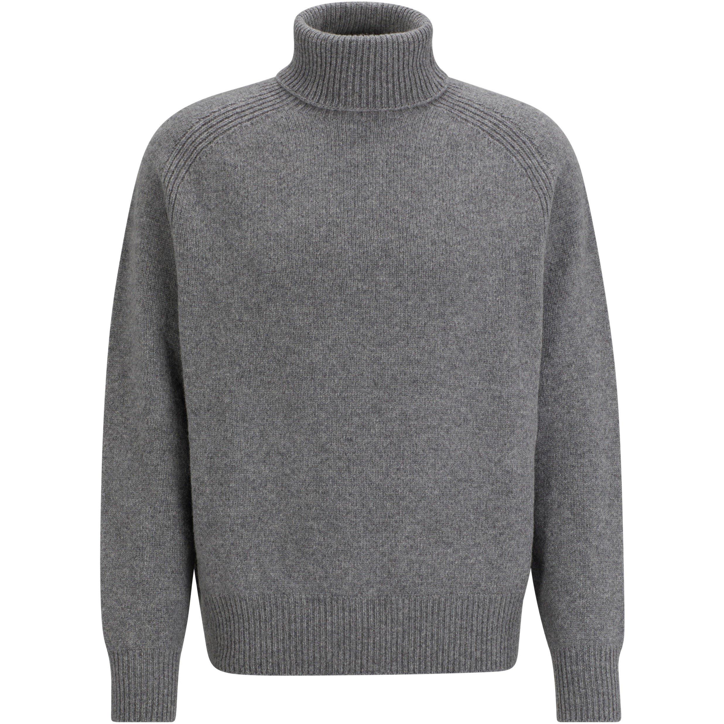 Grey - Boss - Men's Milione Crew Neck Jumper - 3