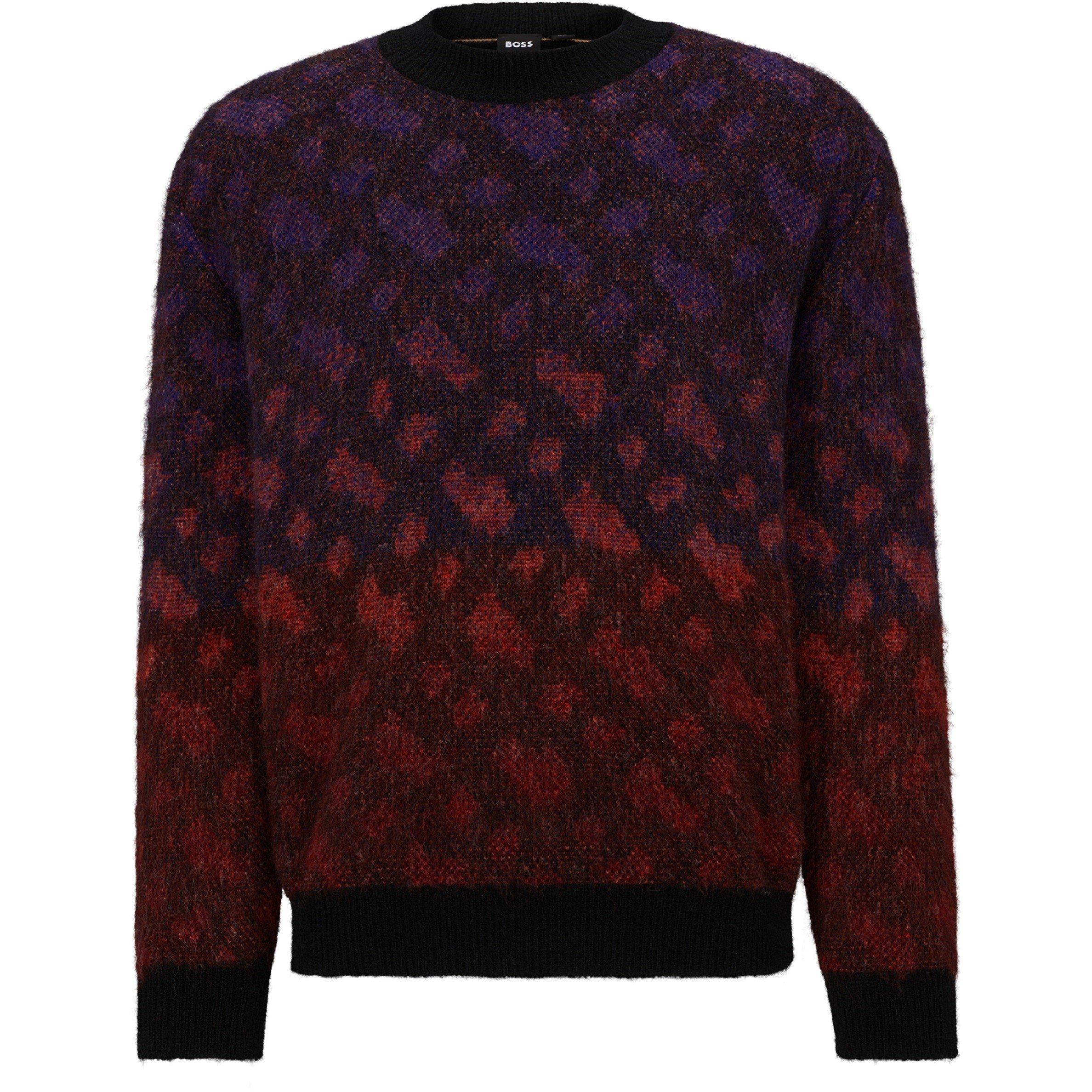 Black - Boss - Men's Miracolo Crew Neck Jumper - 4