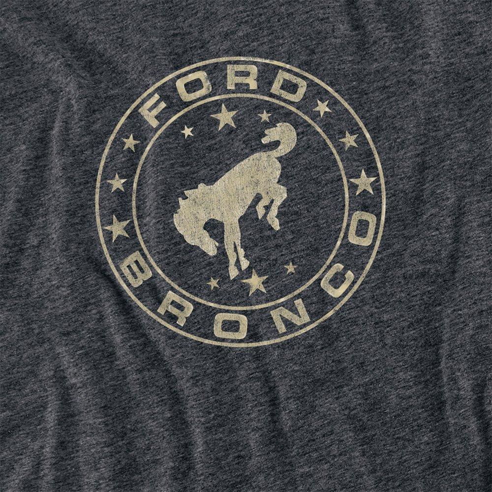 Charcoal - Ford - Ford Bronco Vintage Star Bronco T-Shirt Charcoal - 2