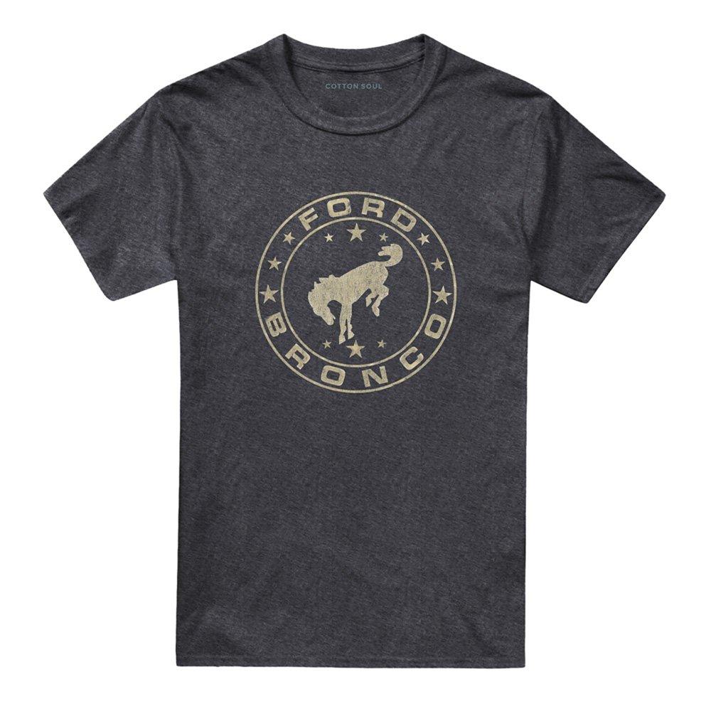 Charcoal - Ford - Ford Bronco Vintage Star Bronco T-Shirt Charcoal - 4