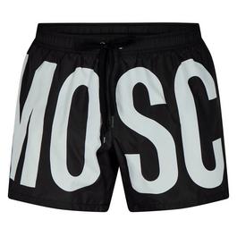 Moschino Logo Maxi Print Swim Shorts