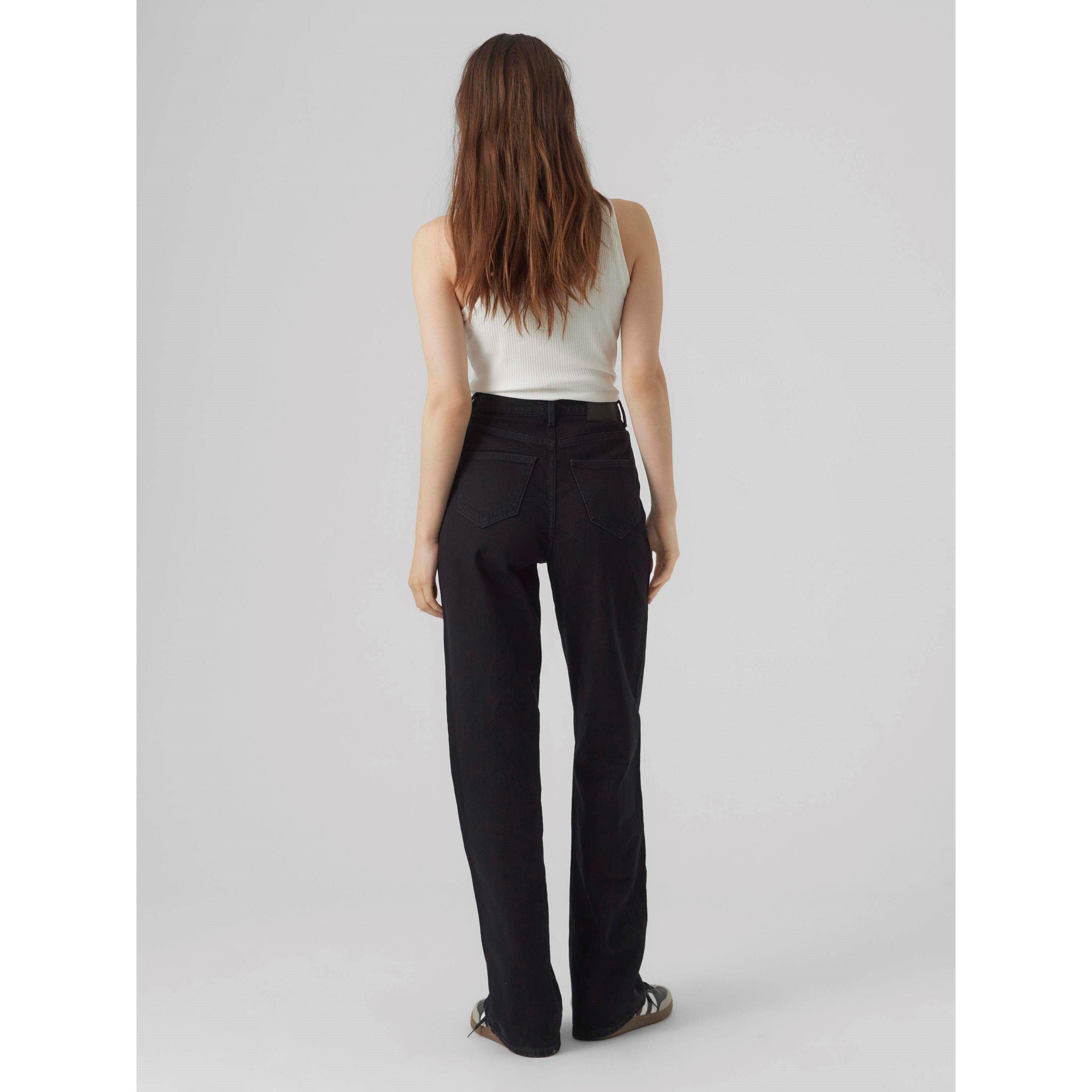 Zwart - Vero Moda - RA118 Wide Jean Ld62 - 4
