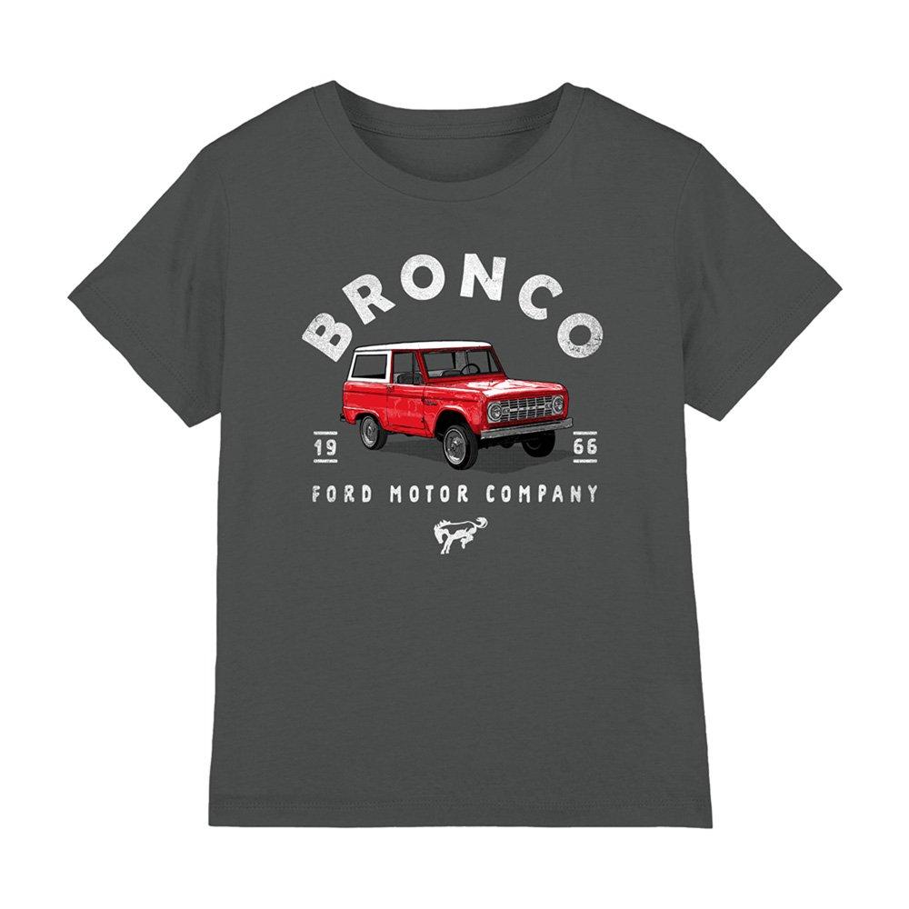 Charcoal - Ford - Ford Bronco Bronco Illustrated Kids T-Shirt Charc - 1