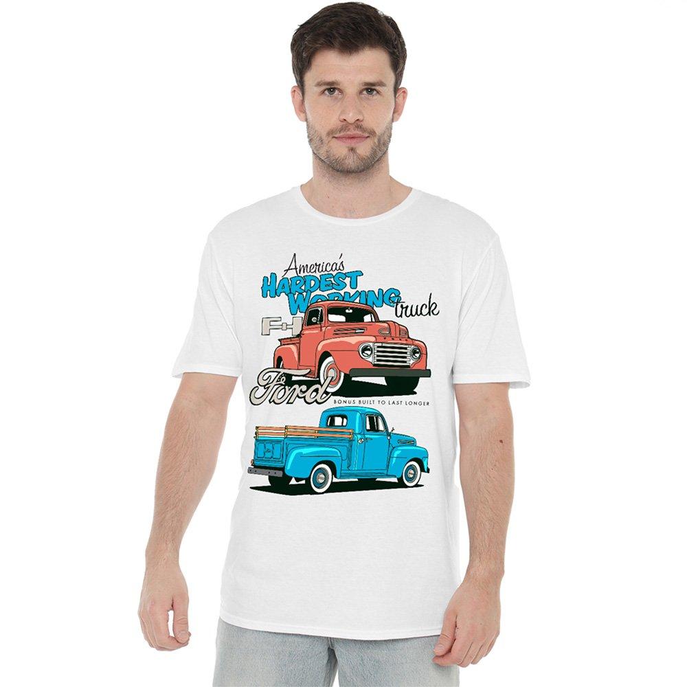 White - Ford - Ford Hardest Working T-Shirt White - 1