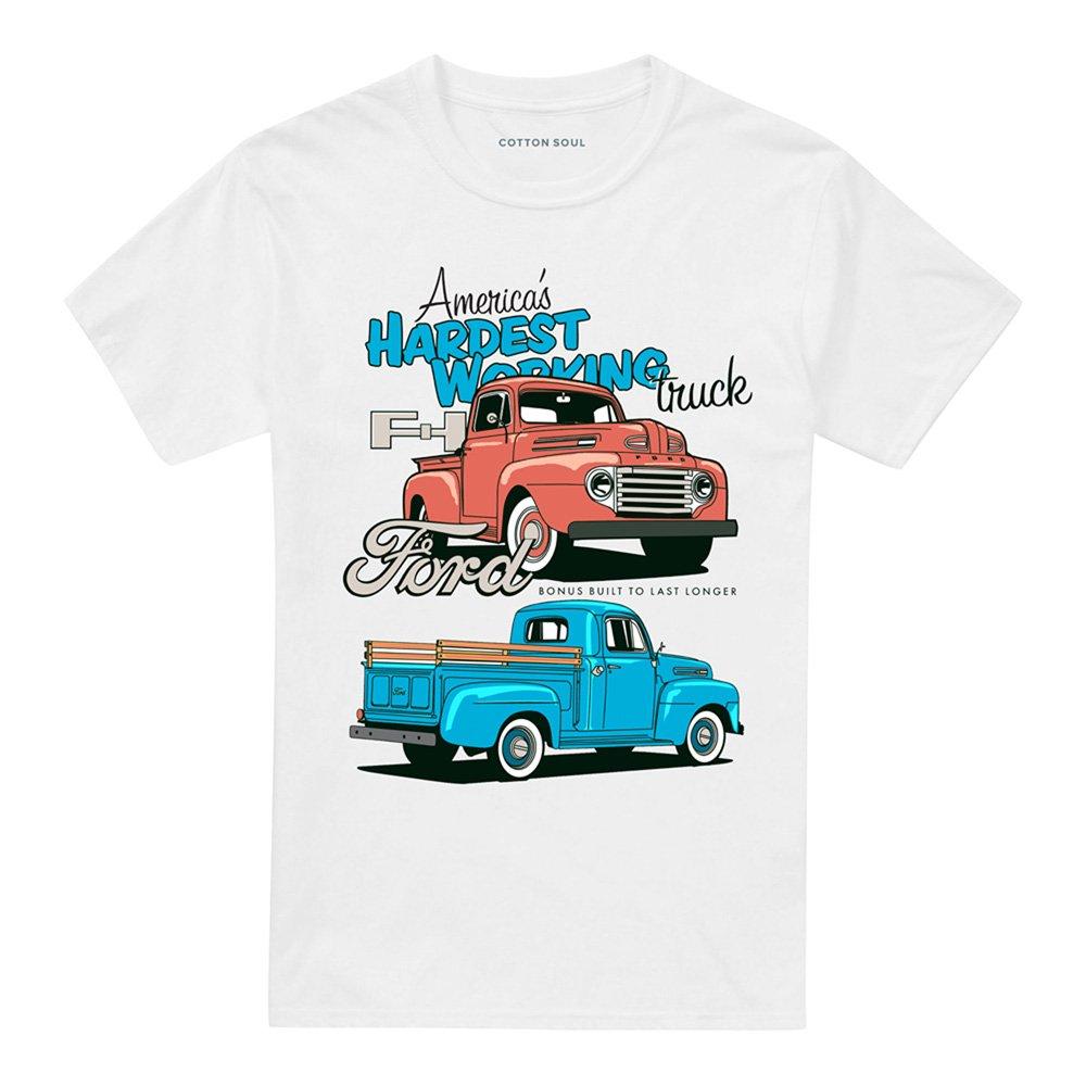 White - Ford - Ford Hardest Working T-Shirt White - 4
