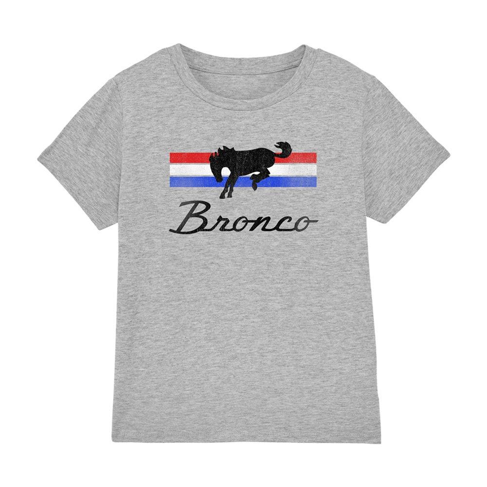 Light Grey - Ford - Ford Bronco Bronco Stripes Kids T-Shirt Athletic - 1