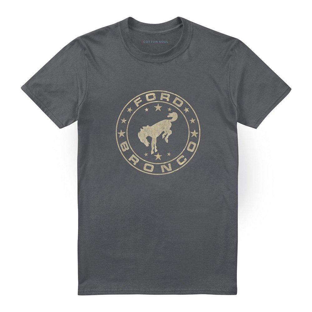 Charcoal - Ford - Ford Bronco Vintage Star Bronco T-Shirt Charcoal - 4