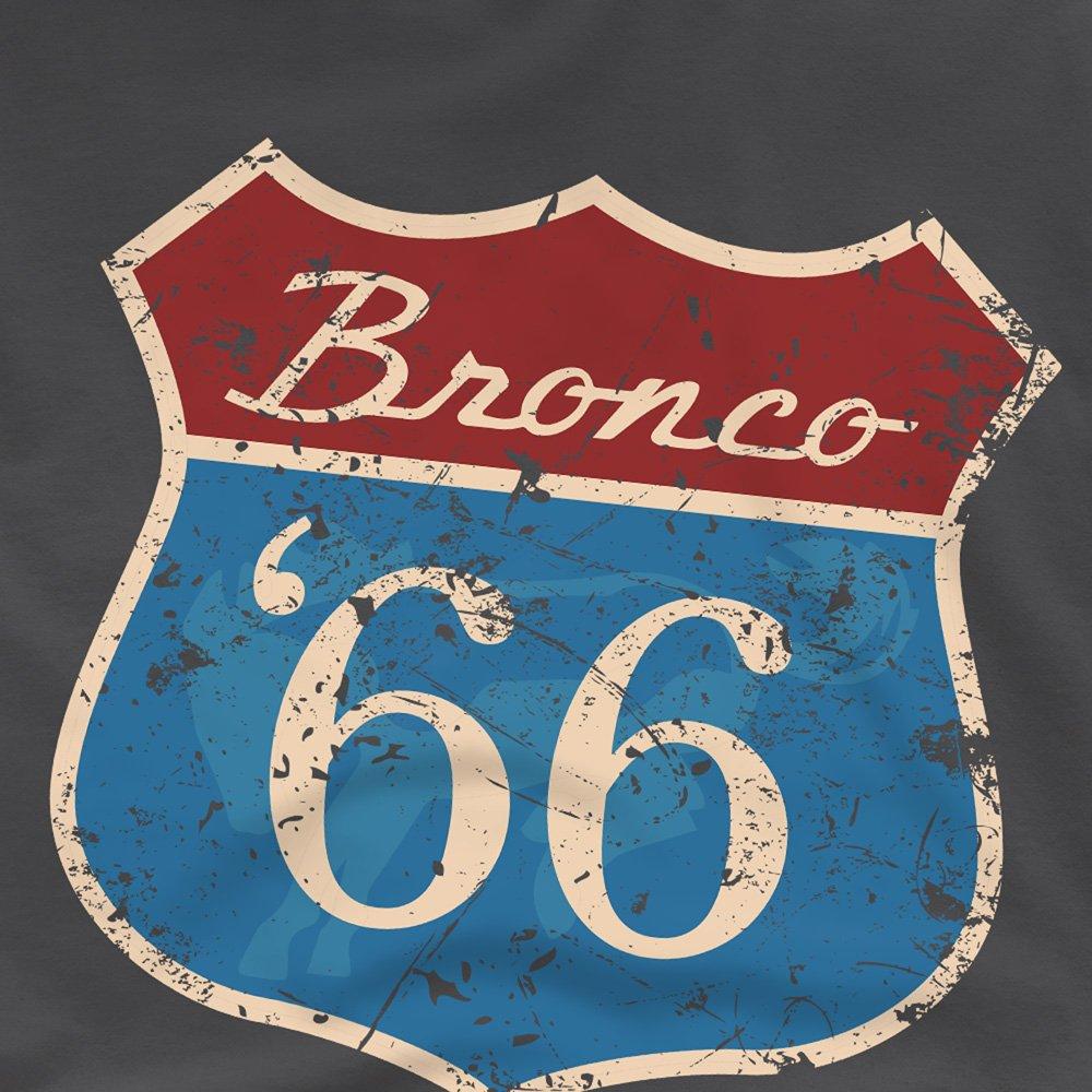 Charcoal - Ford - Ford Bronco Route 66 Bronco Kids T-Shirt Charcoal - 2