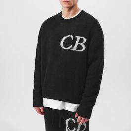 Cole Buxton Cb Logo Knit Sweater