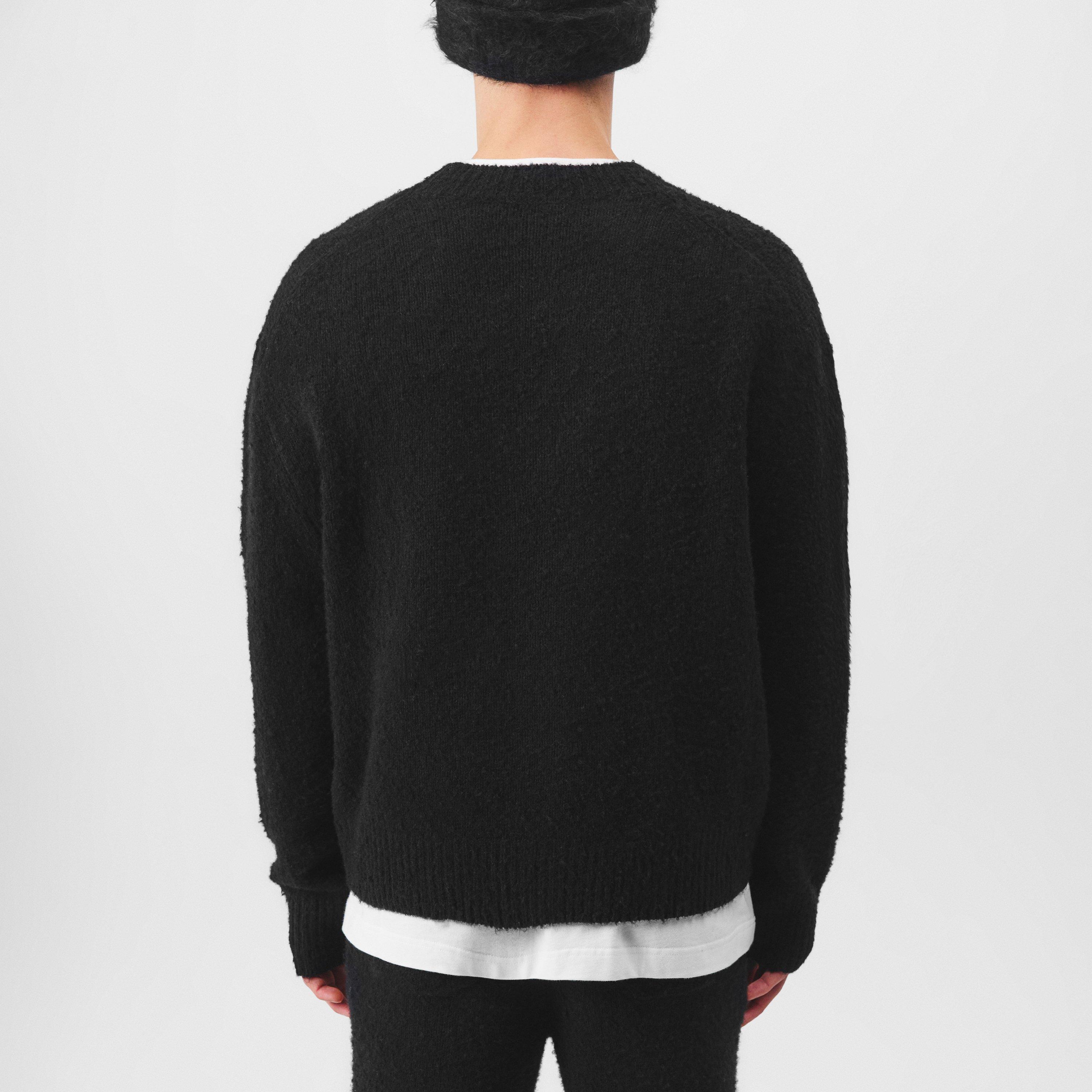 Black - Cole Buxton - Cb Logo Knit Sweater - 3