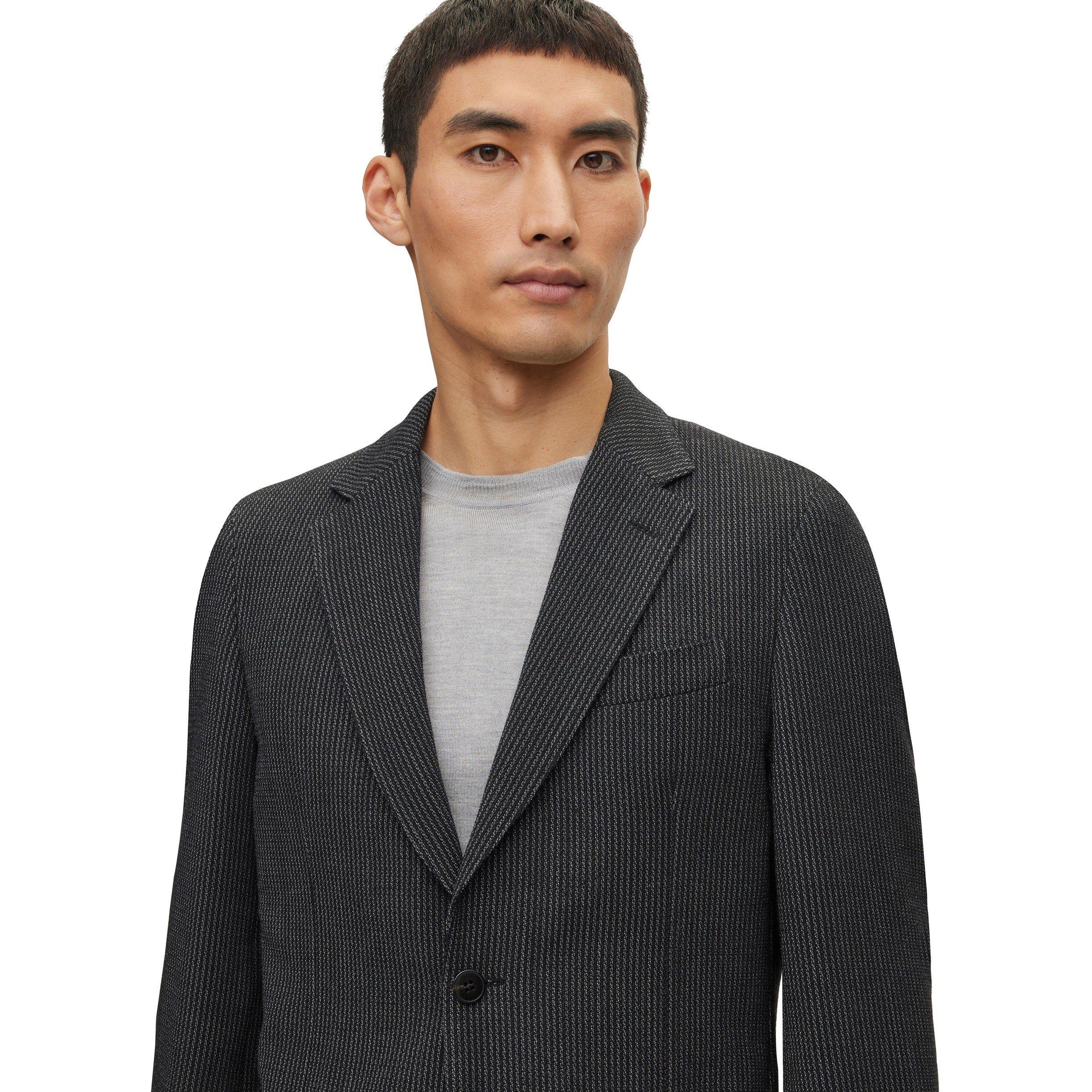 Black - Boss - Men's Heston Tailored Formal Jacket - 3
