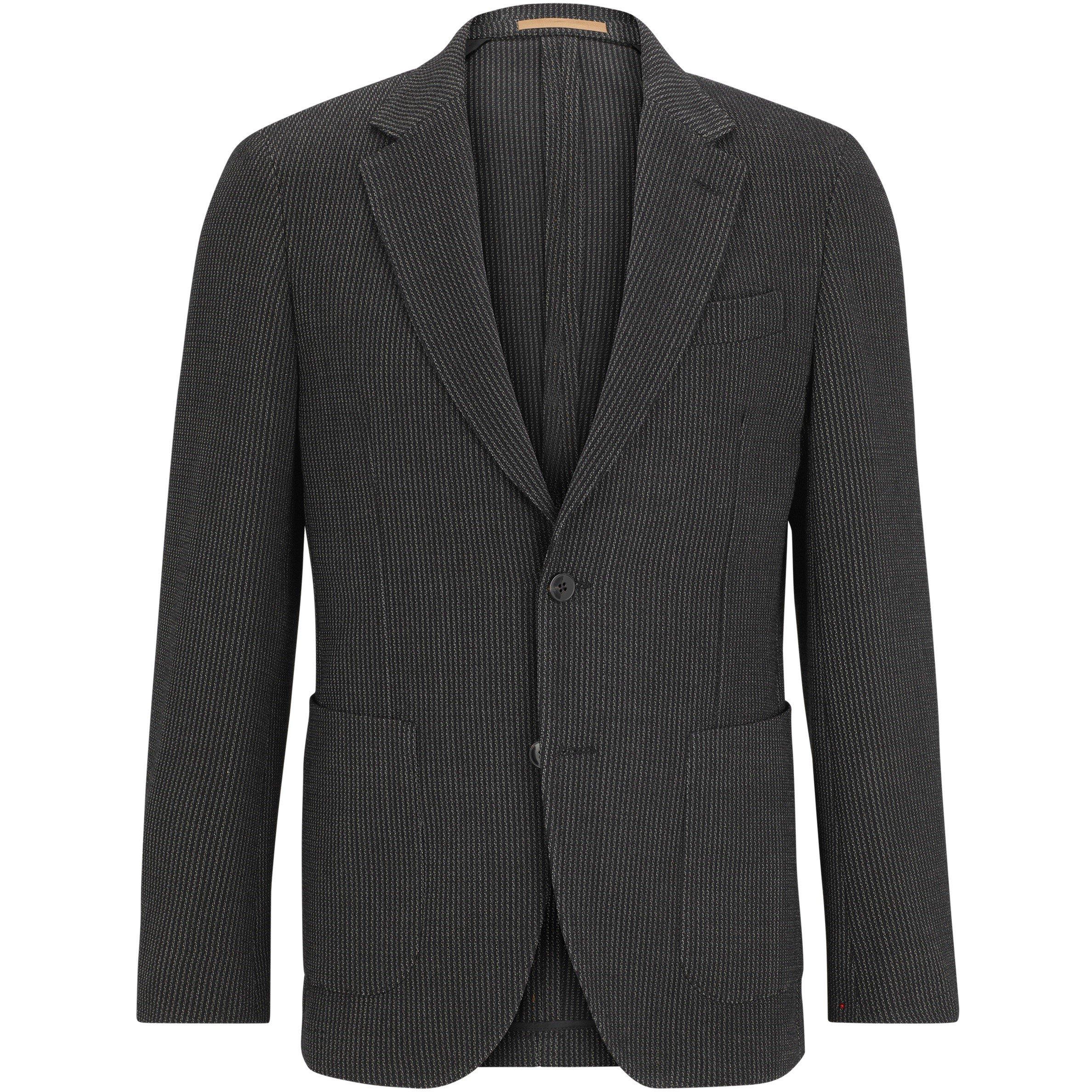 Black - Boss - Men's Heston Tailored Formal Jacket - 4