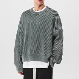 Cole Buxton Acid Wash Knit Sweatshirt