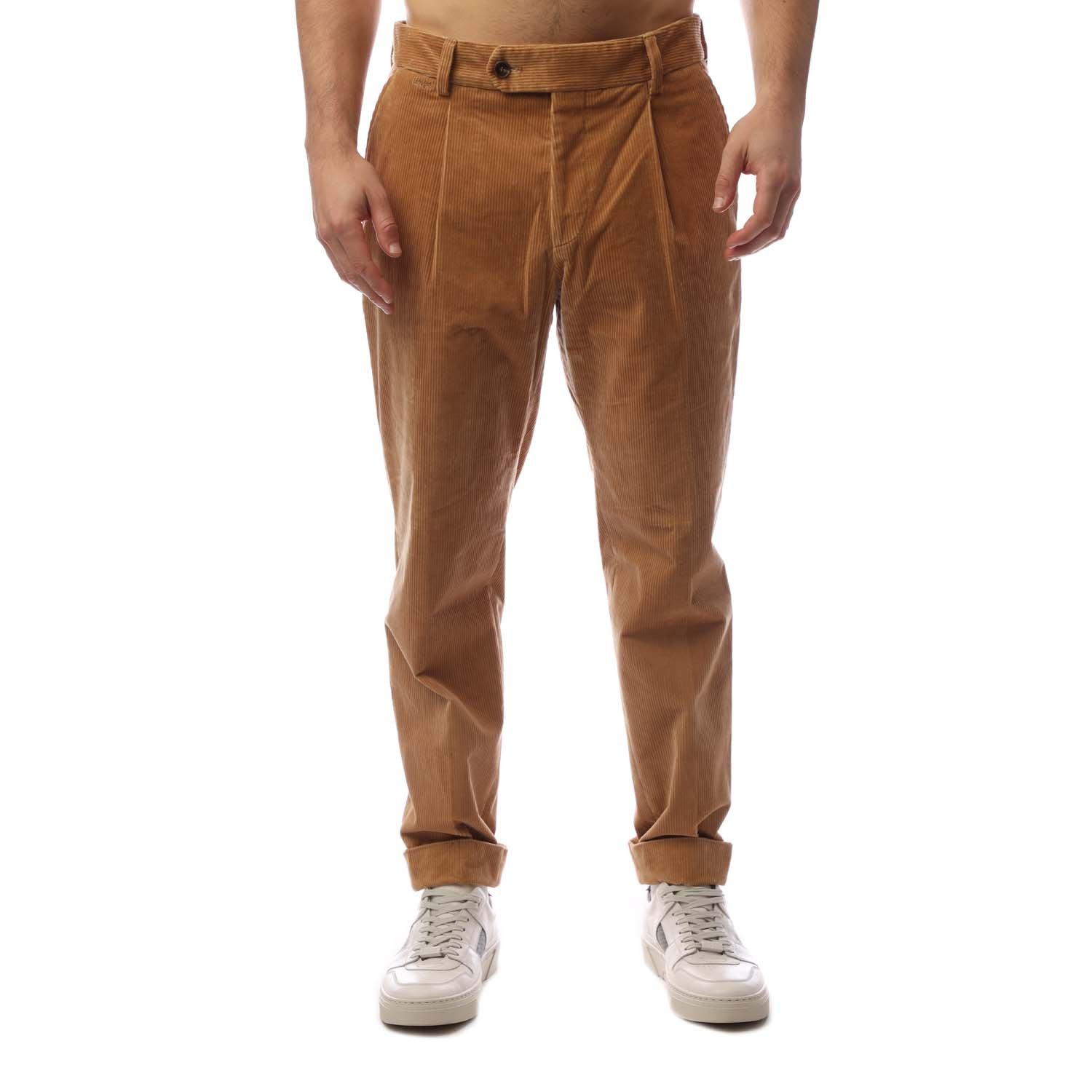 Boss Men's Perin Pleated Trousers - Beige - 38W R